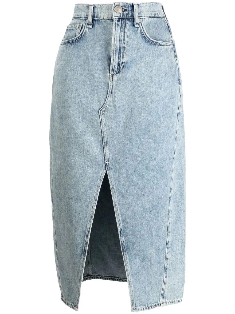 Rag & Bone Saia Jeans Midi - Farfetch | Farfetch Global