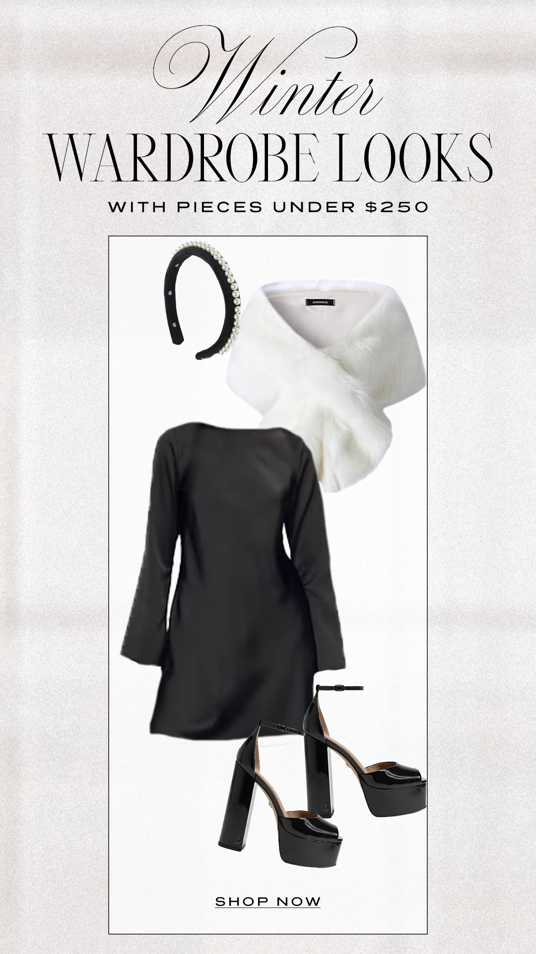 Another look from the Winter capsule wardrobe. Perfect for the holidays!