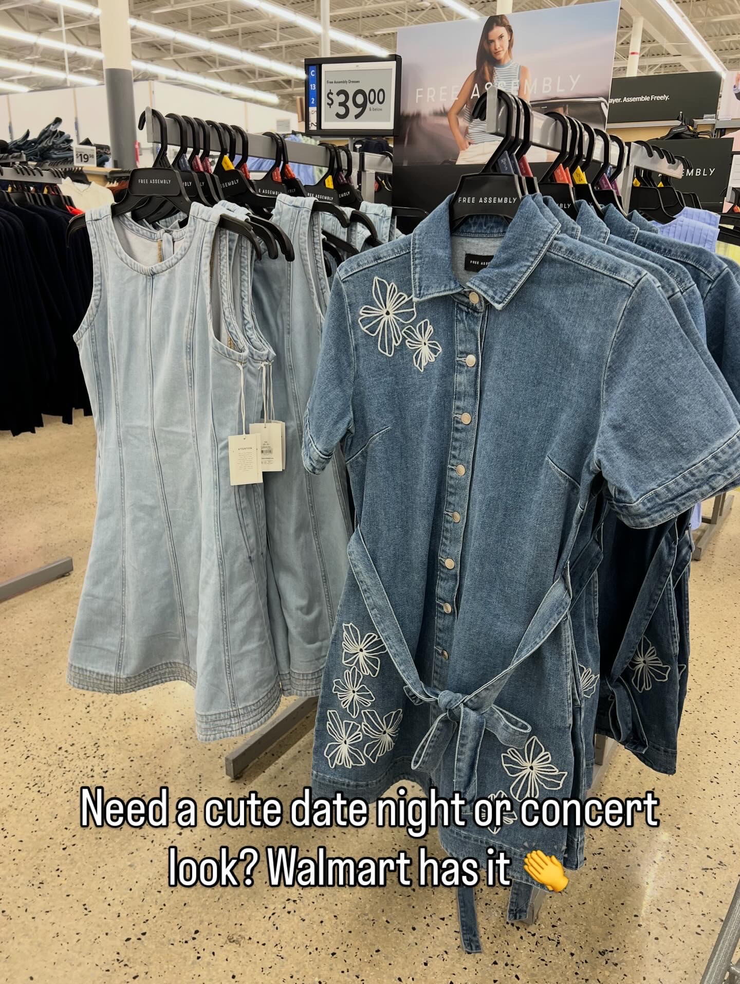 Denim dresses at Walmart that could pass for designer! 