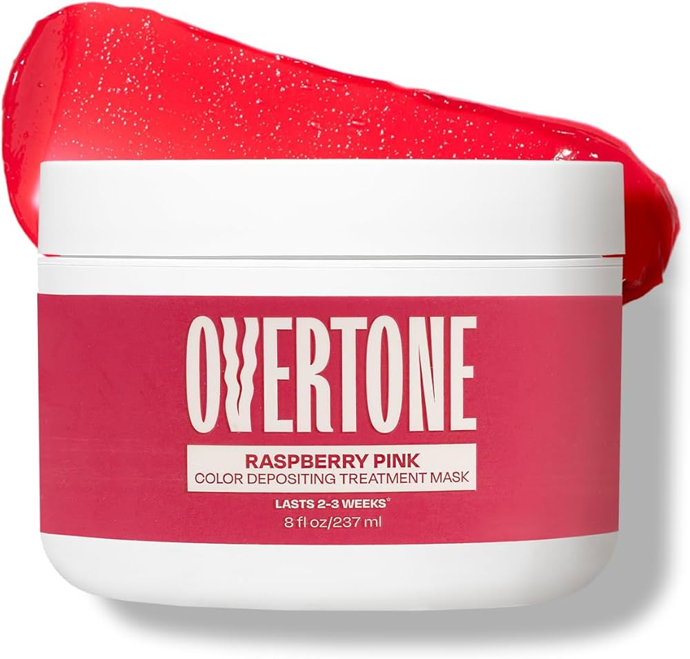 Overtone Semi Permanent Hair Color Conditioner, Raspberry Pink, 8 oz, Nourishing, Damage-Free, Co... | Amazon (US)