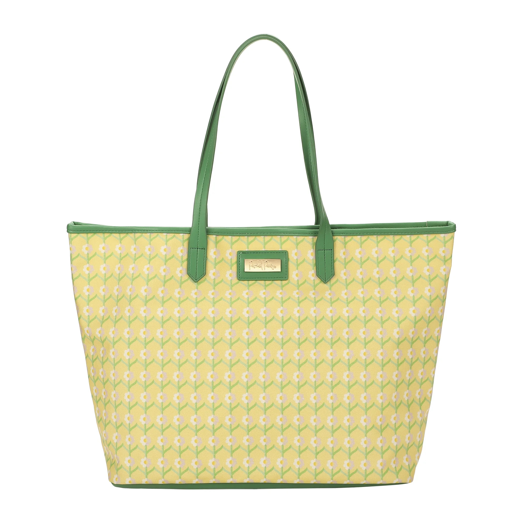 Packed Party Women's Floral Print Oversized Tote, Yellow | Walmart (US)