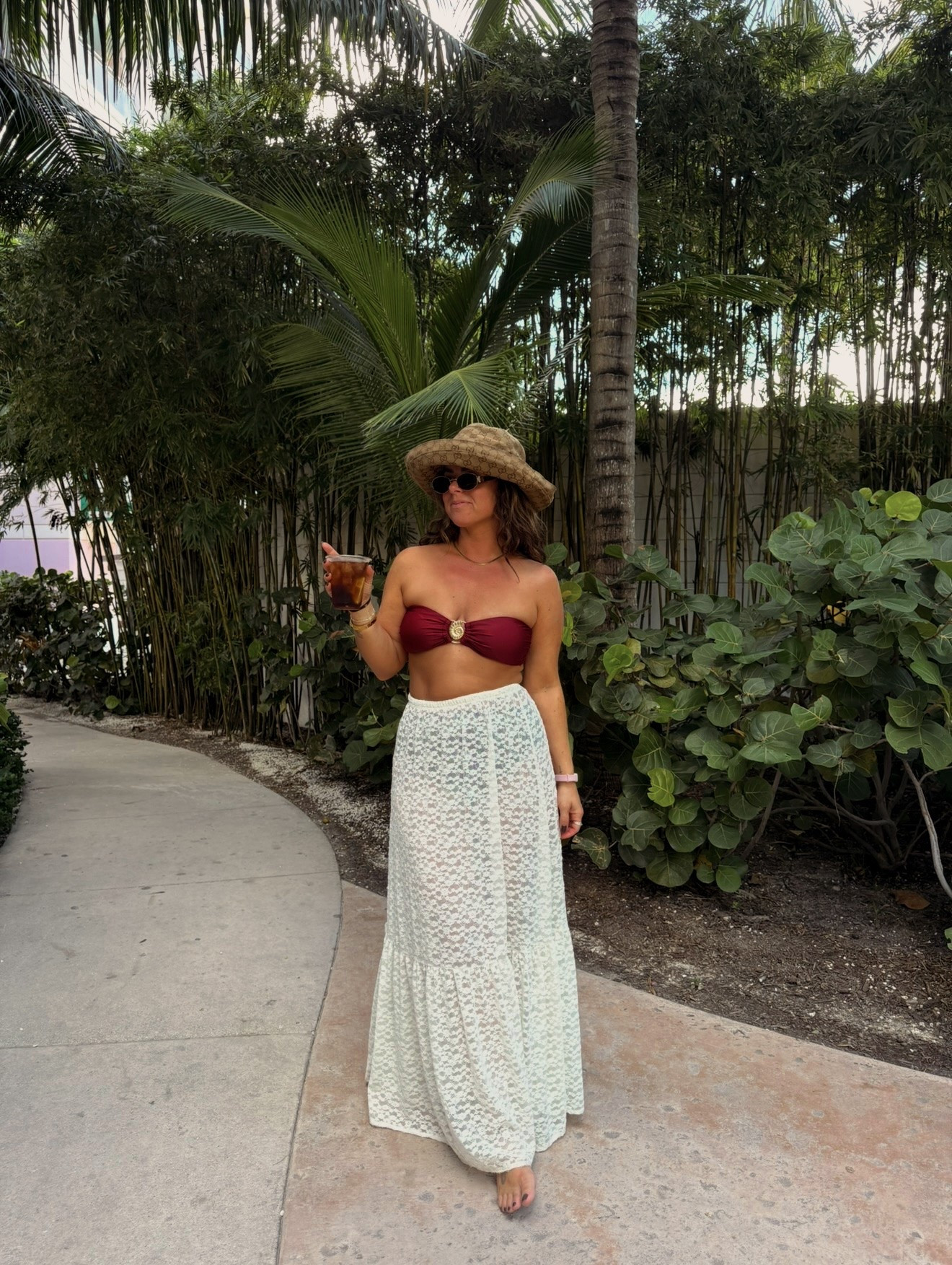 Vacation outfit ☀️ swim suit and coverup skirt

#LTKootd #LTKTravel #LTKSwim