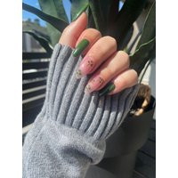 st. Patrick's Day Press On Nails With Green Clovers | Etsy (US)