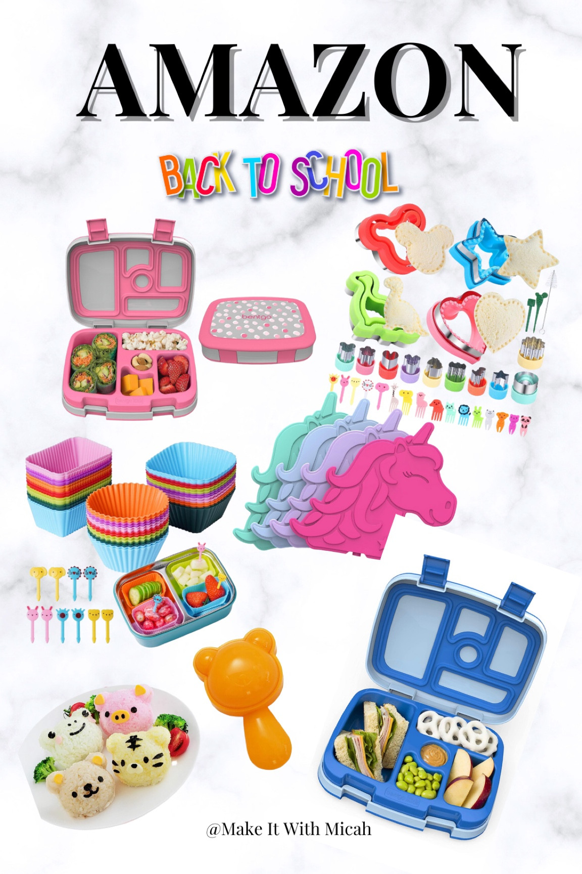 Back to School lunch accessories for your kids’ Bento Box 💕

#Amazonfinds #bentobox #backtoschool   #schoollunch 

#LTKBacktoSchool #LTKkids #LTKfamily