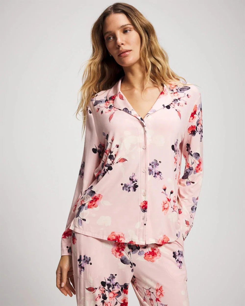 Long Sleeve Notch Collar | Soma | SOMA