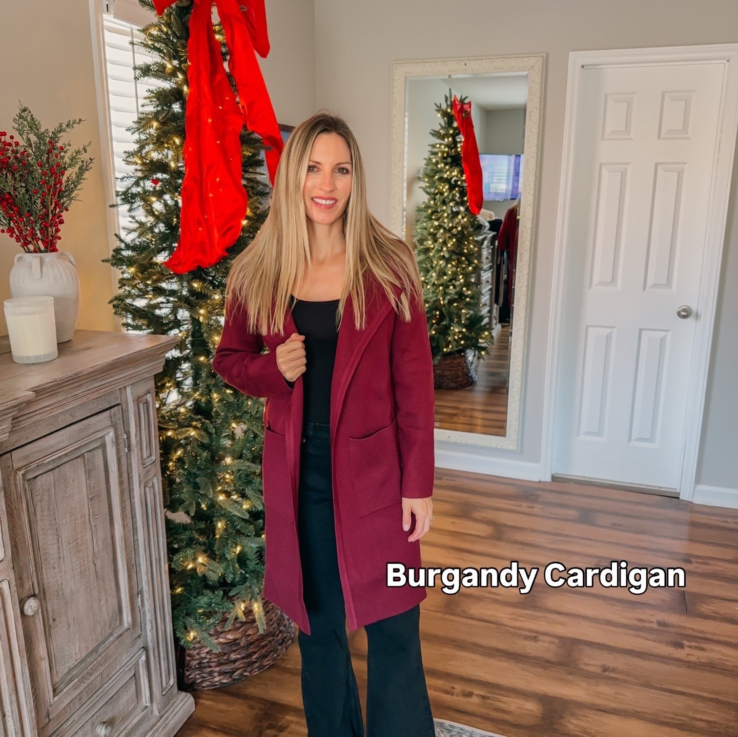 Amazon Burgandy cardigan , amazon winter outfits , Abercrombie jeans 

#LTKootd #LTKSeasonal #LTKFindsUnder50