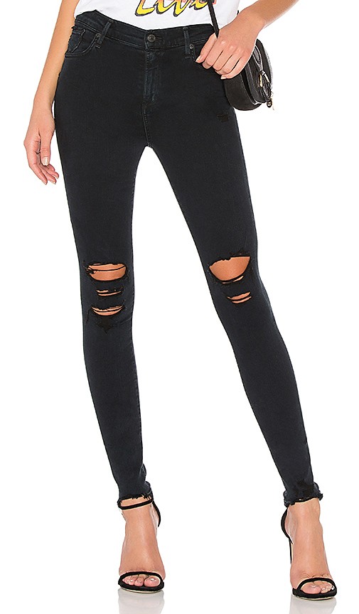 AGOLDE Sophie Hi Rise Skinny in Ruthless | Revolve Clothing (Global)