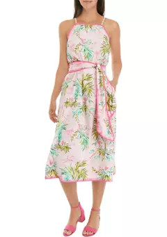 Crown & Ivy™ Women's Sleeveless Halter Neck Dress | Belk