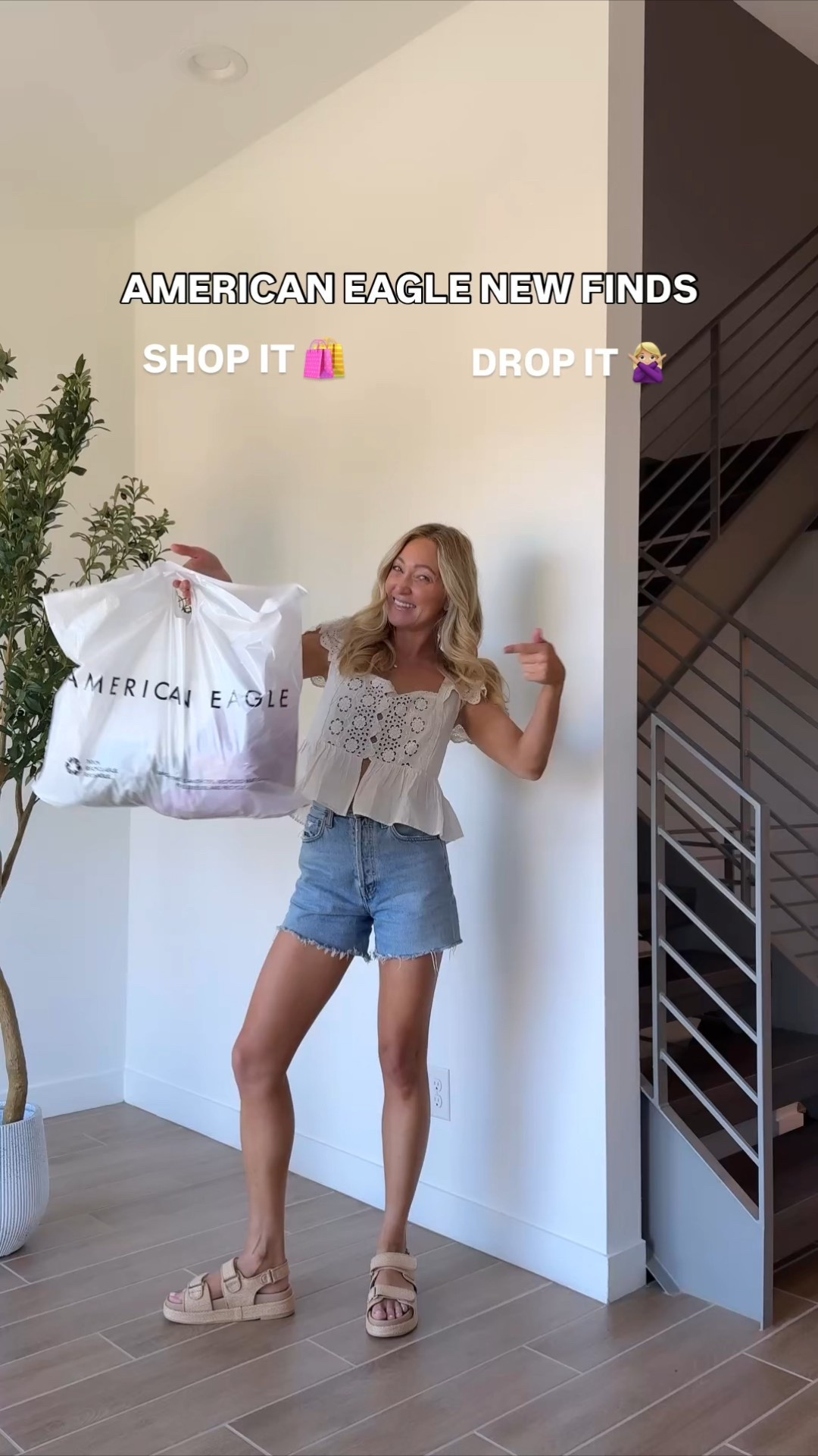 American eagle finds for summer!!! Wearing my true size in eeverything! 

#LTKSeasonal #LTKSaleAlert #LTKFindsUnder50