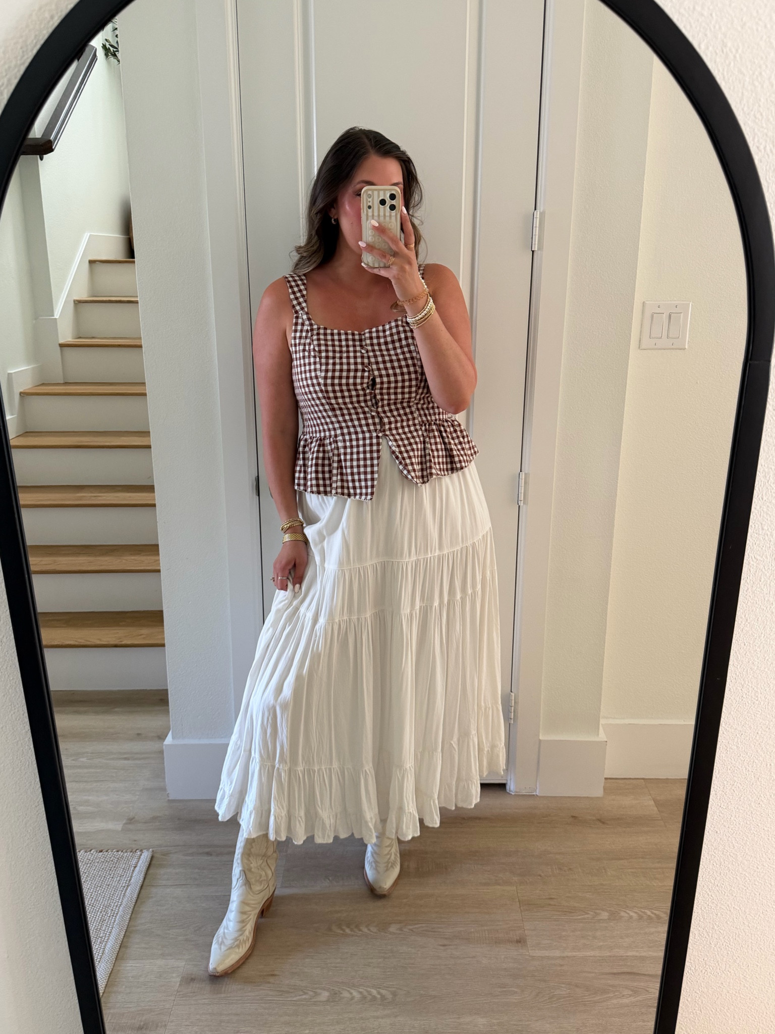 What i wore to savor - would also be super cute for a country concert! Tts xl top, skirt is old AE linked similar options! 

#LTKMidsize #LTKootd #LTKTall