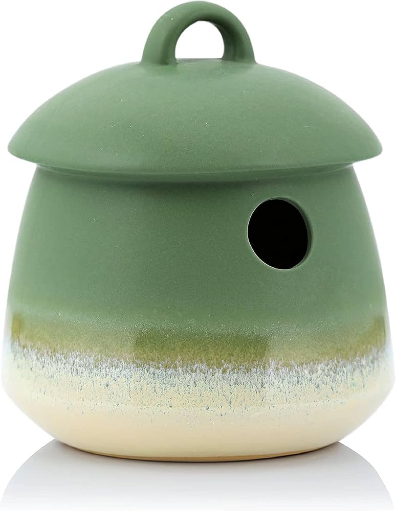 Byer of Maine Return Bird Home, Hanging Bird House, Soft Green, 7 D x 7 H inches | Amazon (US)