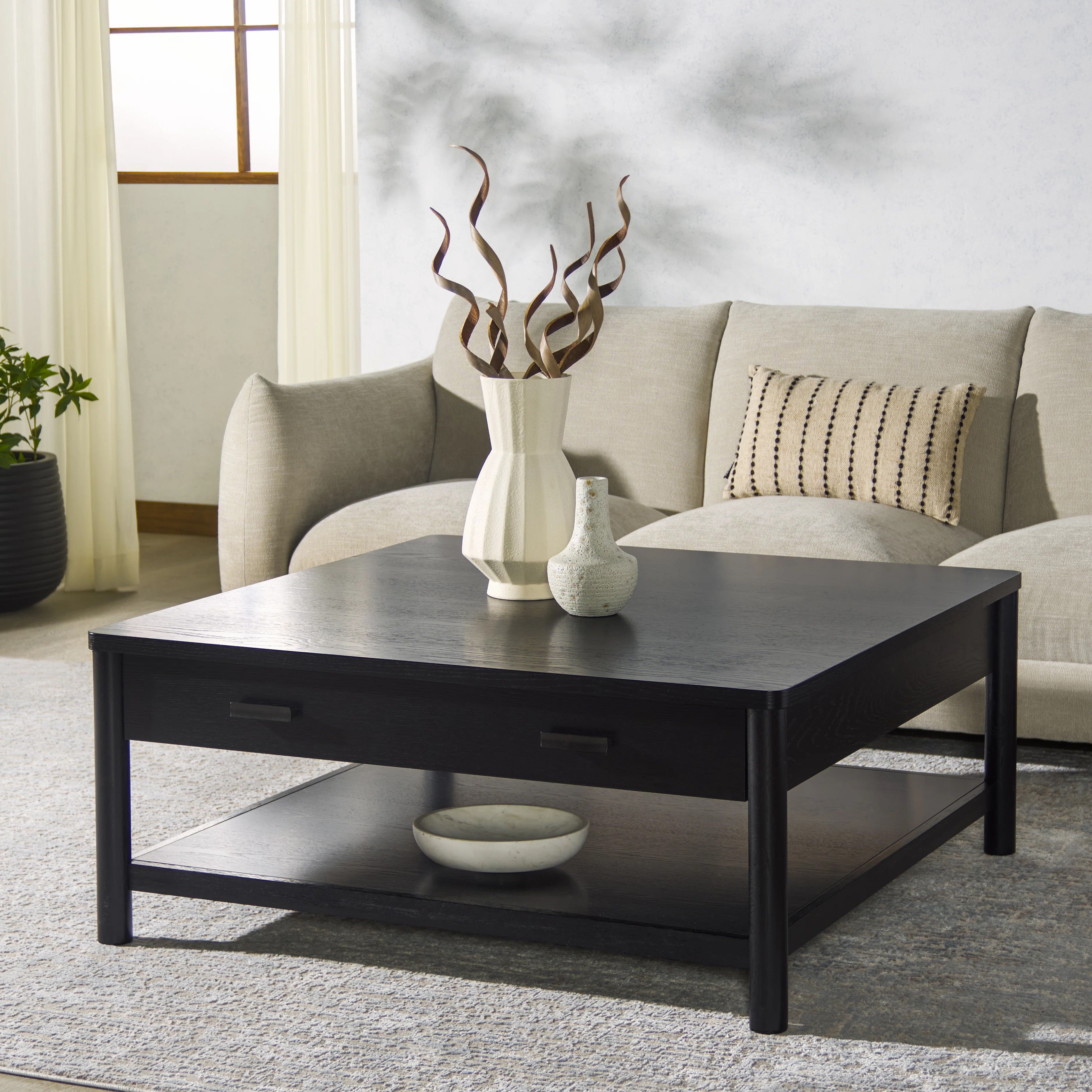 Kaplan Wood 1 Drawer Coffee Table | Wayfair North America