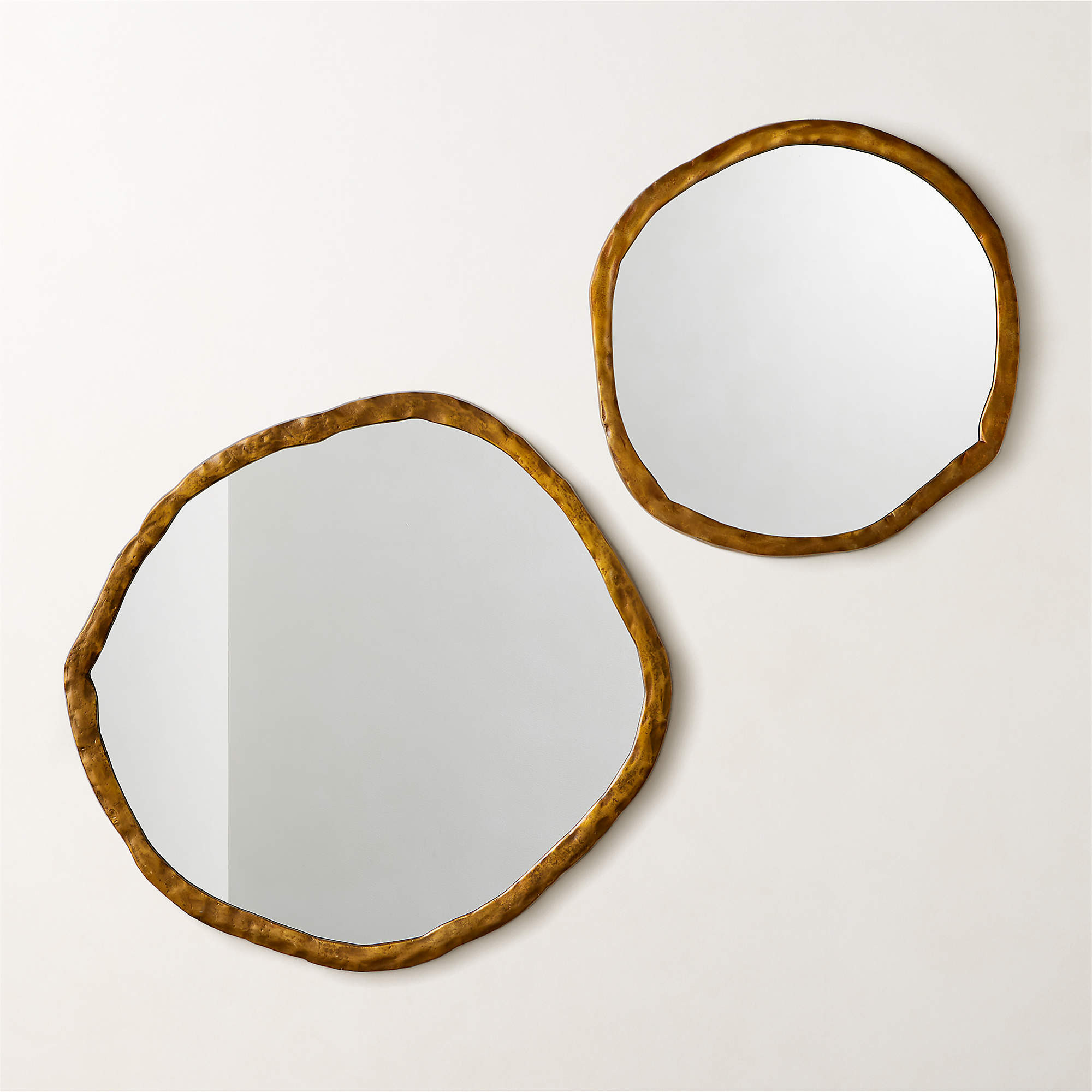 Abel Brass Round Wall Mirror 48" + Reviews | CB2 | CB2