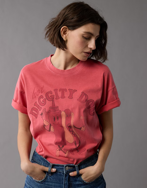 AE Oversized Fourth Of July Graphic T-Shirt | American Eagle Outfitters (US & CA)