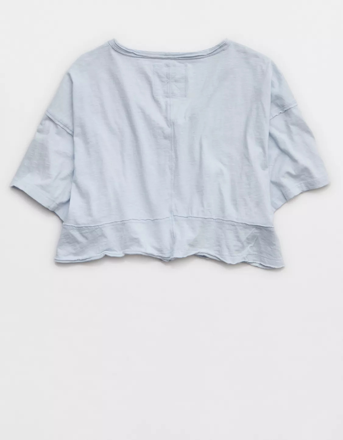 Aerie Happiest Cropped V Neck T-Shirt | American Eagle Outfitters (US & CA)