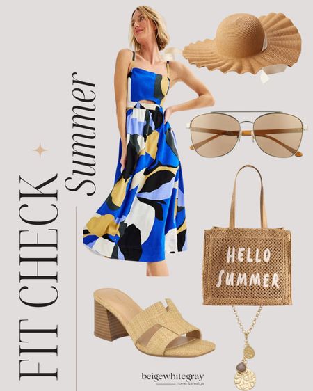 Summer ready with this adorable and colorful dress that’s perfect for vacation or a girls brunch! Loving this cute bad with the ruffle sun hat!! Sunnies are always a good idea!! And the woven sandals are the cutest!! All
Adorable and adorable 

#LTKsalealert #LTKSeasonal #LTKstyletip