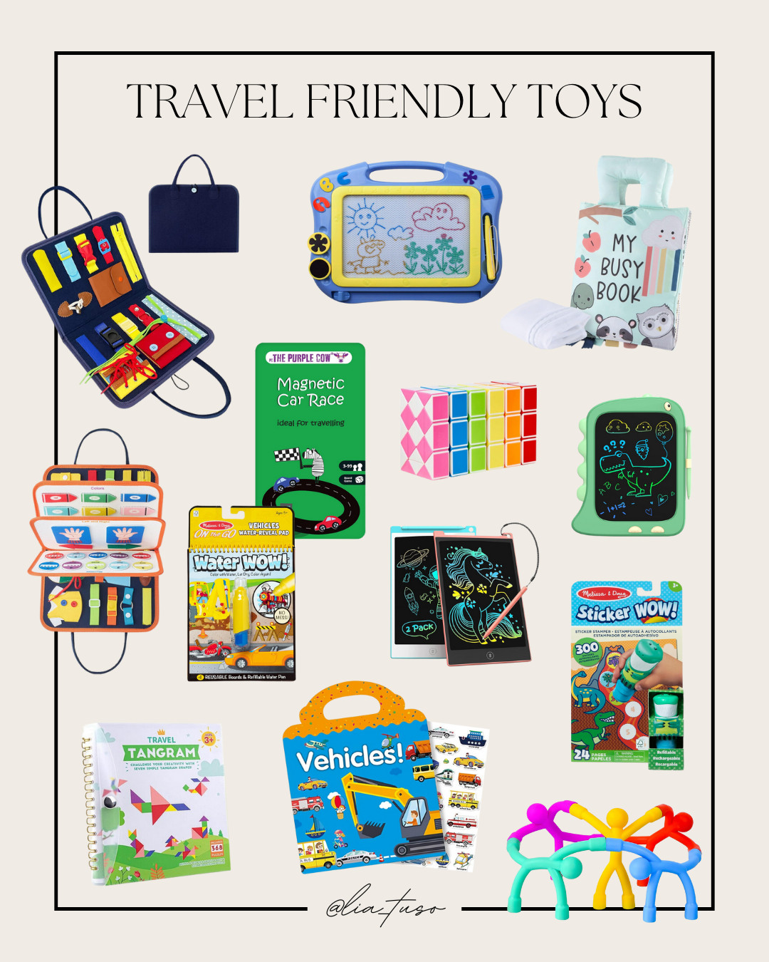 🌍🧸 Keep the kids entertained on the go with these Travel Friendly Toys! Perfect for road trips, flights, and every adventure. 

#TravelToys 

 #LTKTravel #LTKKids #LTKFamily