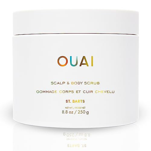 OUAI Scalp & Body Scrub, St. Barts - Exfoliating Body Scrub with Sugar & Coconut Oil Blend for Smooth, Moisturized Skin - Gentle Scalp Exfoliator for Removing Product Build Up (8.8 Oz) | Amazon (US)