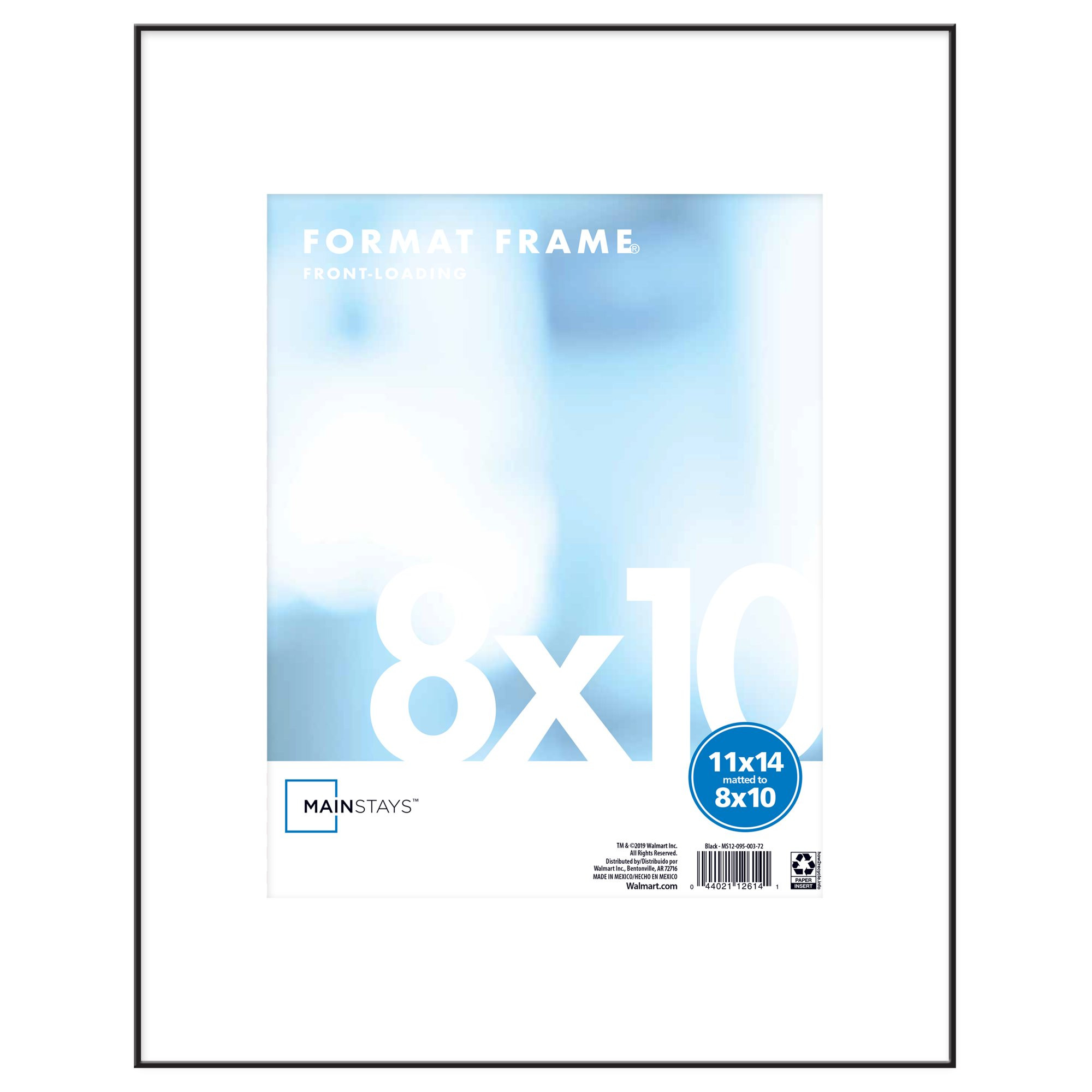 Mainstays 11" x 14" Matted to 11" x 14" Format Picture Frame, Black | Walmart (US)