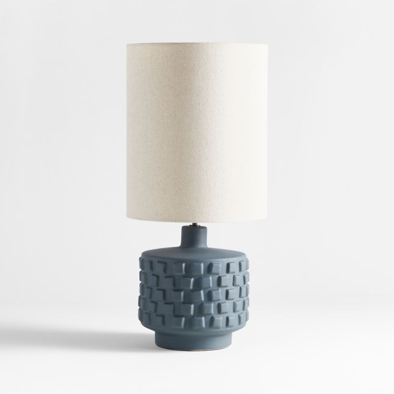 Eino Blue Ceramic Table Lamp | Crate & Barrel | Crate & Barrel