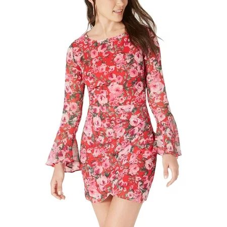 B. Darlin Womens Juniors Floral Gathered Party Dress | Walmart (US)