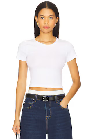 Baby Tee in White | Revolve Clothing (Global)