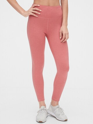 GapFit High Rise Side-Stripe 7/8 Leggings in Brushed Tech Jersey | Gap (US)