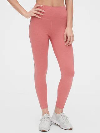 GapFit High Rise Side-Stripe 7/8 Leggings in Brushed Tech Jersey | Gap (US)