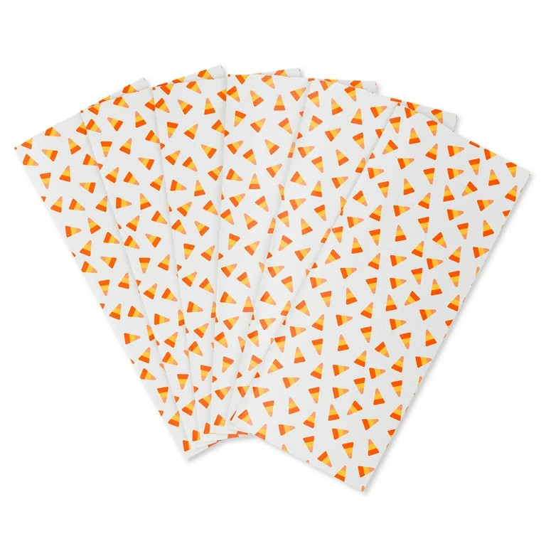 American Greetings 20 in. x 20 in. Halloween Candy Corn Print Gift Tissue Paper (6-Sheets) | Walmart (US)
