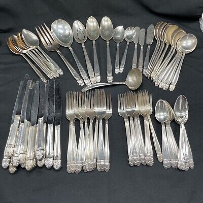 Vintage Holmes & Edwards Danish Princess Inlaid IS Flatware 79 PC Set Service 12  | eBay | eBay US