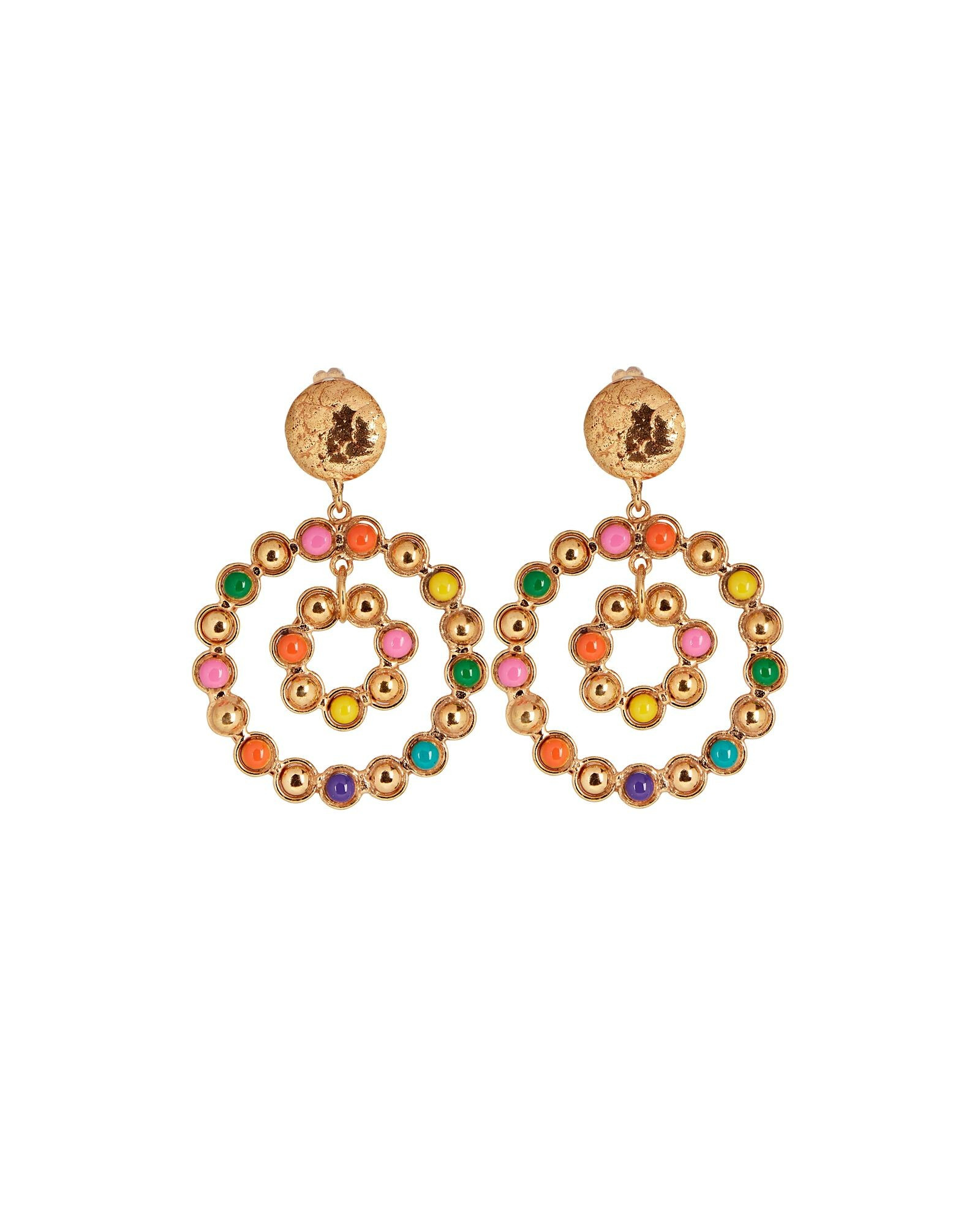 Flower Candies Drop Hoop Earrings | INTERMIX