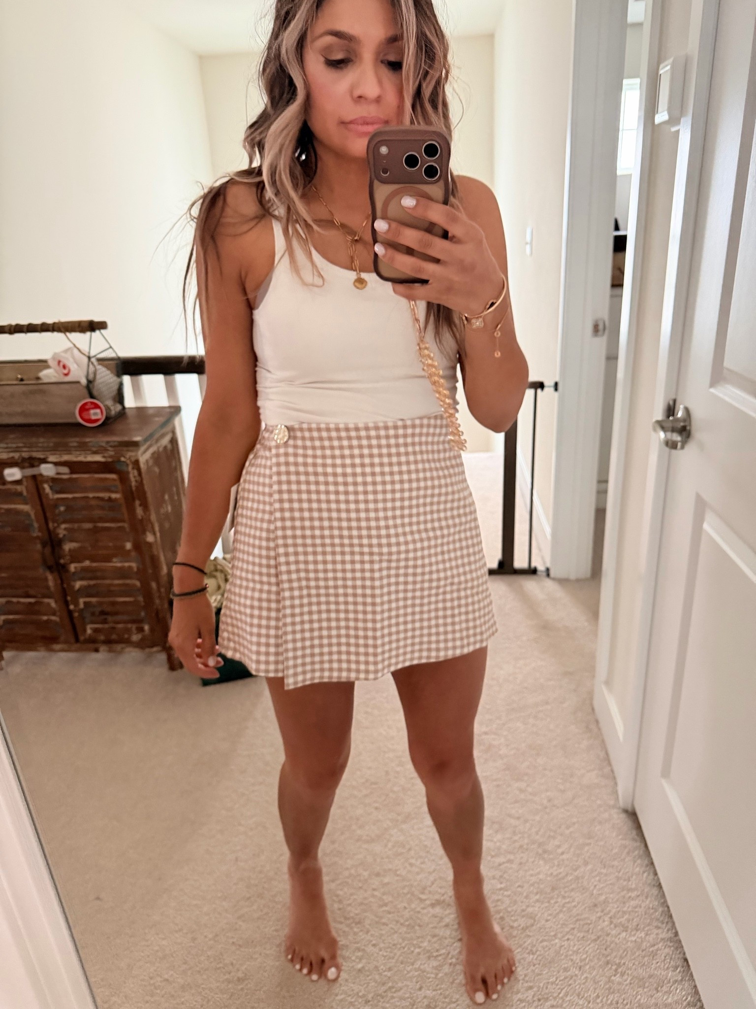 Love this skort for summer time 
The button detail is so cute and they are nice and light

#LTKdayinmylife #LTKTravel #LTKWorkwear