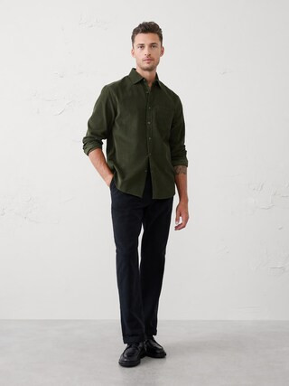 Slim-Fit Fine Wale Corduroy Shirt | Banana Republic Factory