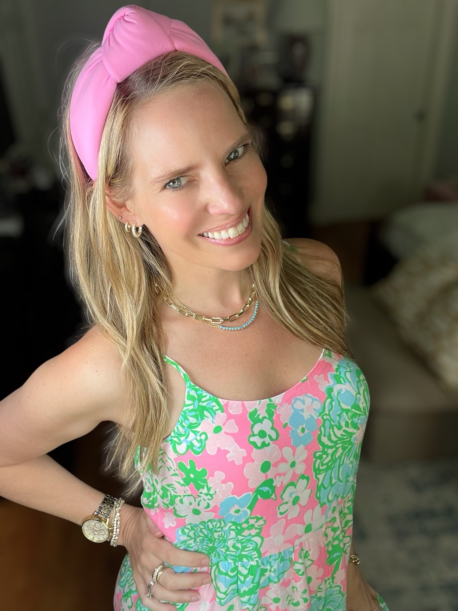 🍃🌸 Lilly Pulitzer Teresa Maxi Dress 🌸🍃
Wearing size XS in this effortlessly chic maxi! This Lilly dress features a gorgeous pink, green, and blue floral print that’s so classic Lilly. The tiered silhouette and lightweight fabric make it perfect for sunny days, while the adjustable straps and side slit add both comfort and style. I paired it with white slides, a pink knotted headband, and Melinda Maria gold jewelry—use code PREPPYREBEL for 10% off! ✨💖

🩷 Style tip: Add a pop of color with a headband or statement earrings to elevate your vacation or brunch outfit!

🛍️ Shop this easy-breezy summer must-have now on LTK!
#LillyPulitzer #TeresaMaxiDress #PreppyStyle #MaxiDressSeason #SummerOOTD #LTKSummerStyle #ResortReady #ColorfulCloset #WearingLilly #MelindaMaria #PREPPYREBEL


#LTKFindsUnder50 #LTKFindsUnder100 #LTKPetite