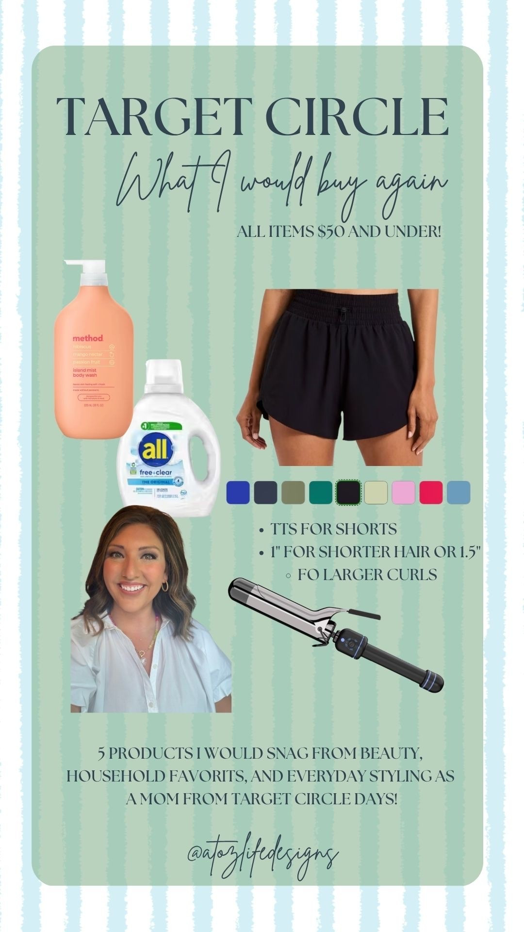 I’ve picked the top products. I would snag during target circle days based on daily and weekly use in our house that are worth your investment as a Mom!
@Target 
#tide #target #hottools #hair #momstyle #everydaystyle #activewear ￼

#LTKootd #LTKmomlife #LTKSaleAlert