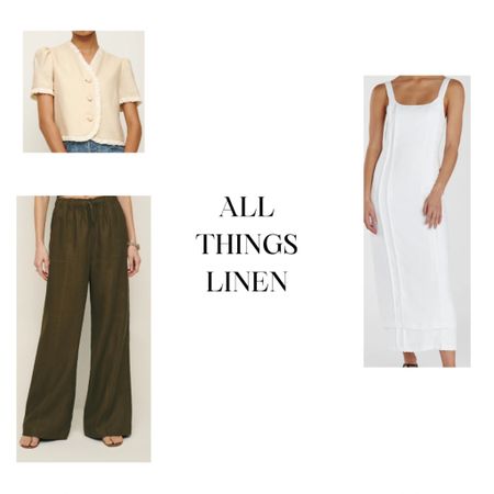 Linen is in! All things linen - linen pants, linen dress, linen top

#LTKstyletip #LTKitbag #LTKSeasonal