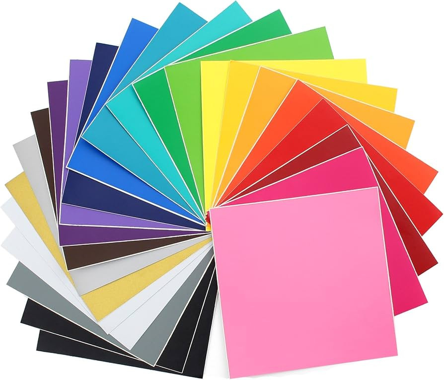 ORACAL 631 Matte Vinyl - 24 Pack of Top Colors - 12" x 12" Sheets | Amazon (US)