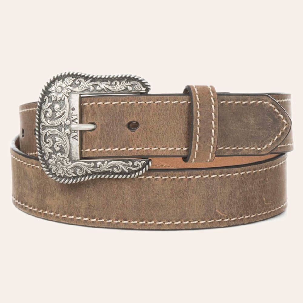 Ariat Women's Brown with Heavy Stitching and Limited Edition Buckle Belt | Cavender's
