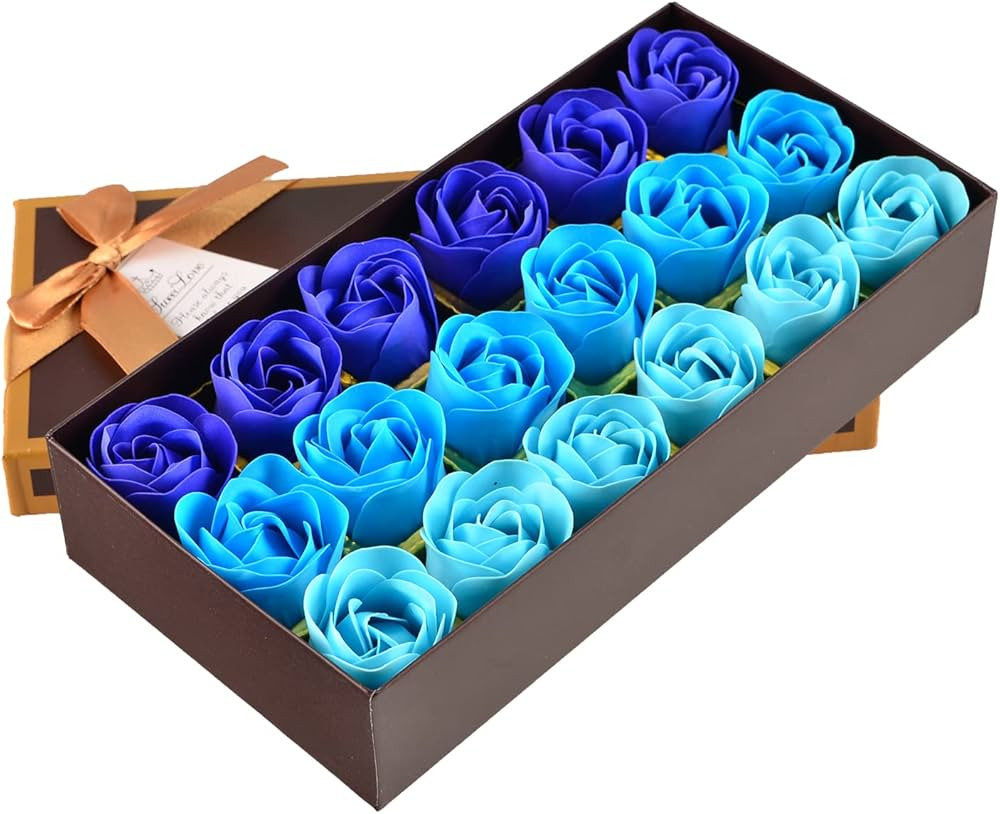 Little World Bath Soap Rose Flower - Floral Scented Rose Petals for Bath, Petals Body Soap in Gif... | Amazon (US)