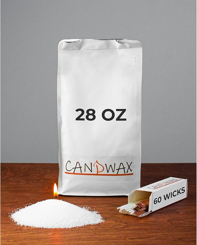 CANDWAX Pearled Candle Wax Sand 28 Oz - Unscented Candle Powder Plant-Based Clean Burning - Refil... | Amazon (US)