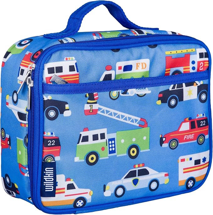 Wildkin Kids Insulated Lunch Box, Heroes | Insulated, wipe-clean lunch box — coordinates with m... | Amazon (US)