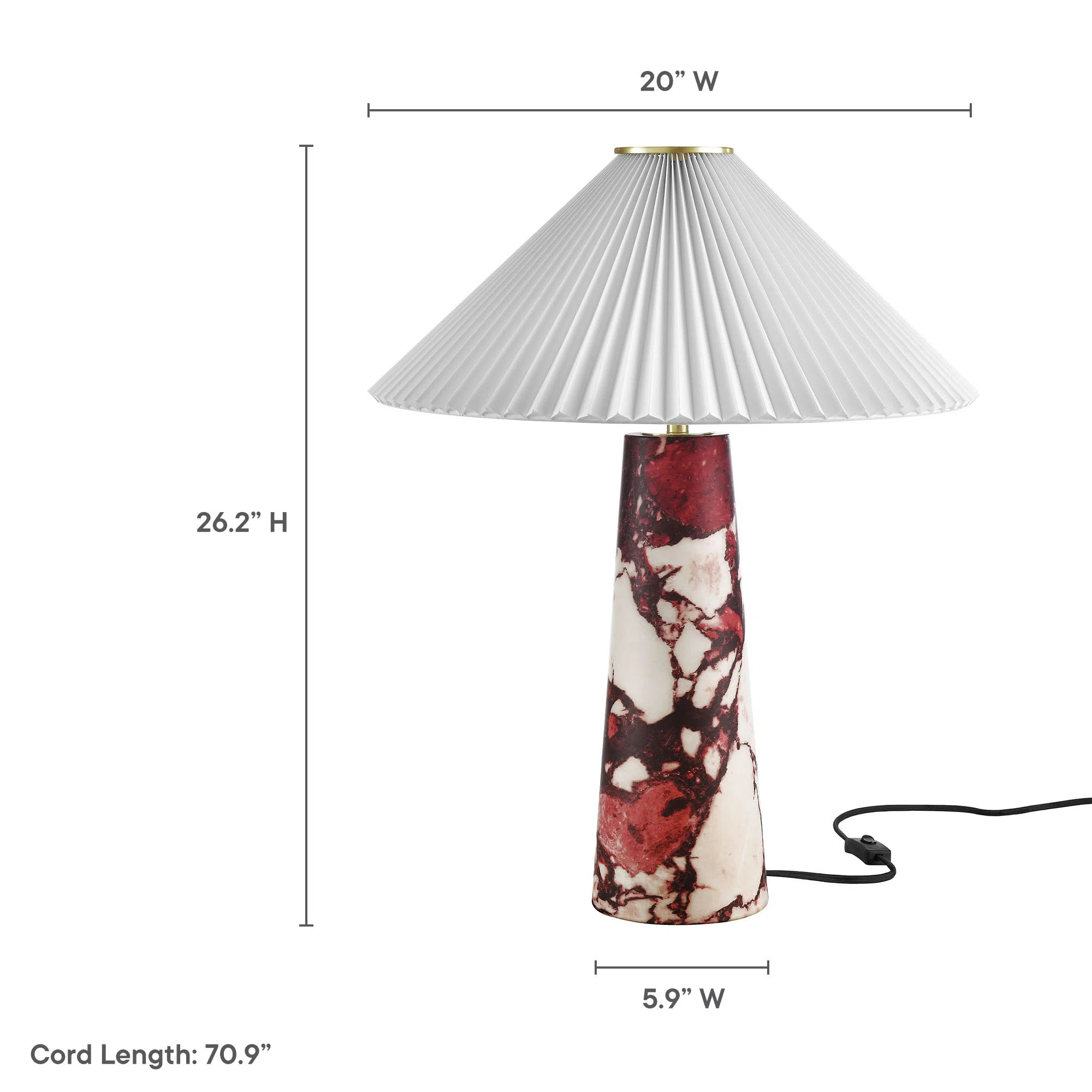 Nera Marble Table LampByModway3.9Rated 3.9 out of 5 stars.7 Reviews | Wayfair North America