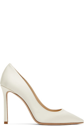 White Romy 100 Heels | SSENSE