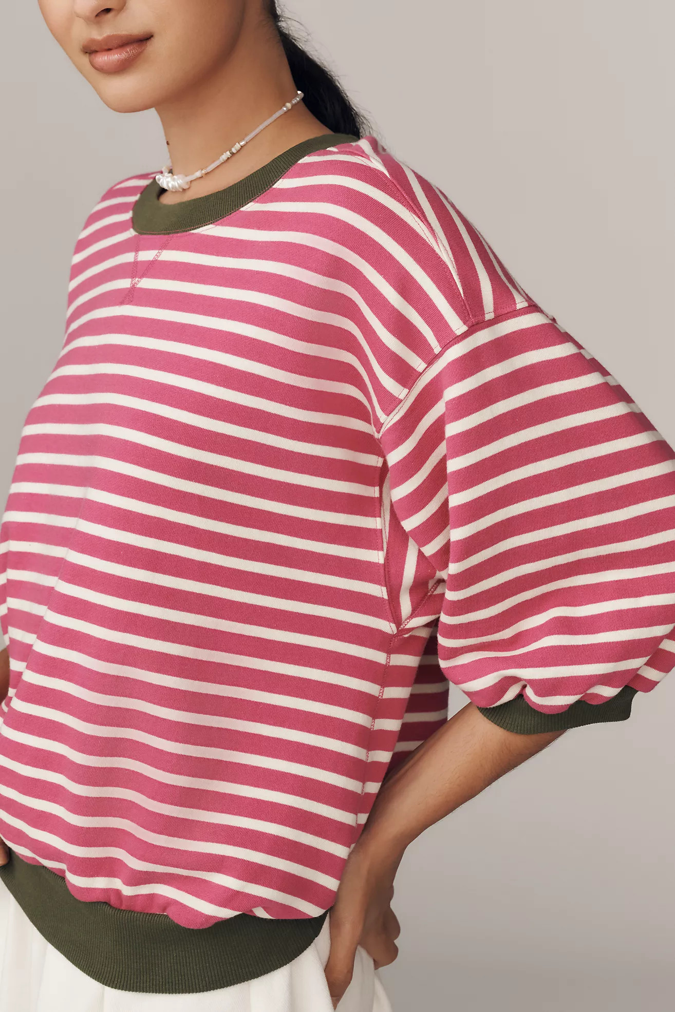 The Niki Bubble Sweatshirt by Pilcro | Anthropologie (US)