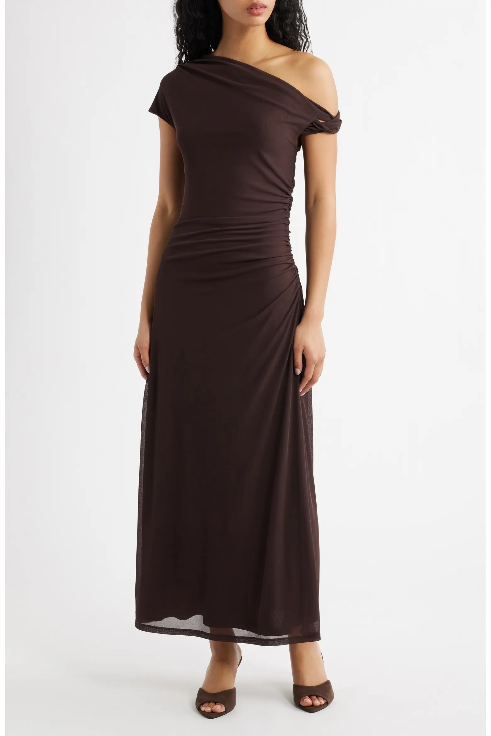 Paris Asymmetric Mesh Dress (Women) | Nordstrom | Nordstrom