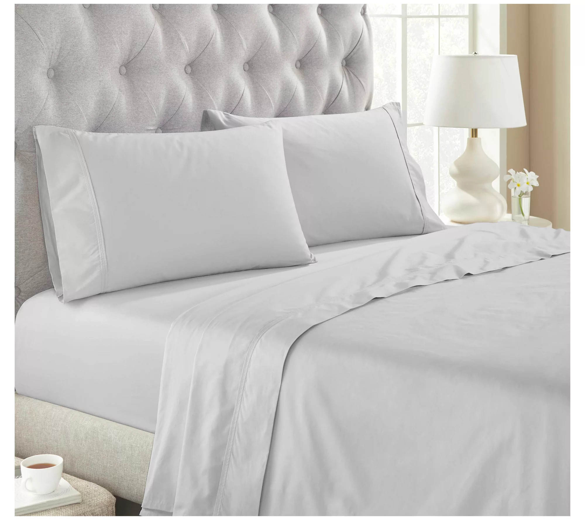 Superior Organic Cotton Deep Pocket Bed Sheet Set, Full | QVC