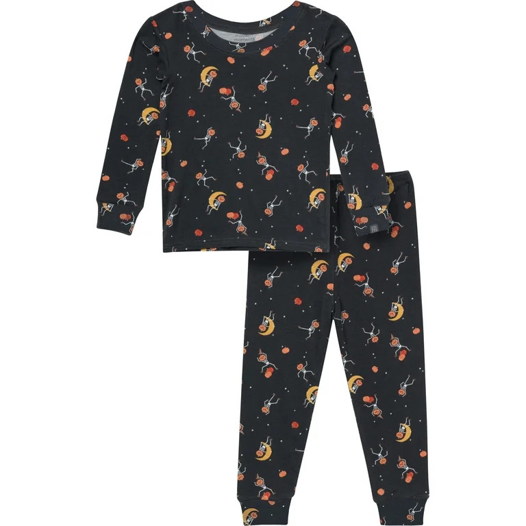 Modern Moments by Gerber Gender Neutral Tight Fitting Halloween Pajama Set, 2-Piece, Sizes 6 - 12 | Walmart (US)