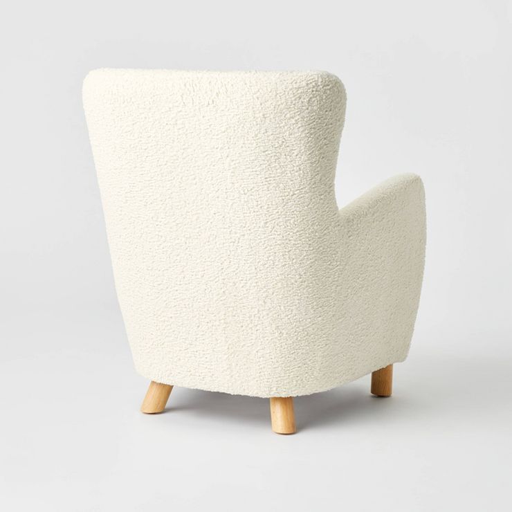 Kessler Wingback Accent Chair Cream Sherpa - Threshold™ designed with Studio McGee | Target