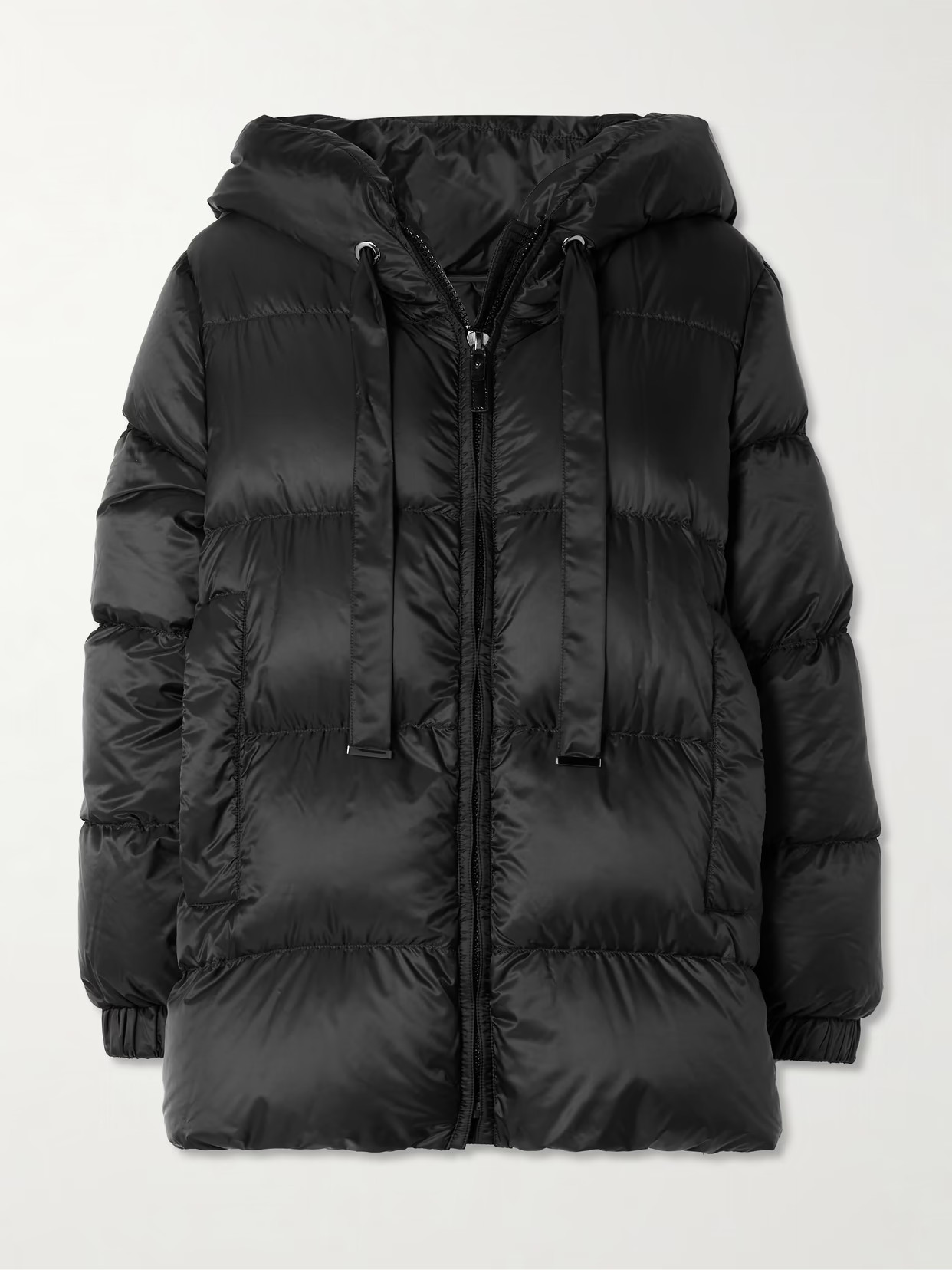 Max Mara - The Cube Seia Hooded Padded Shell Down Coat - Black | NET-A-PORTER (US)