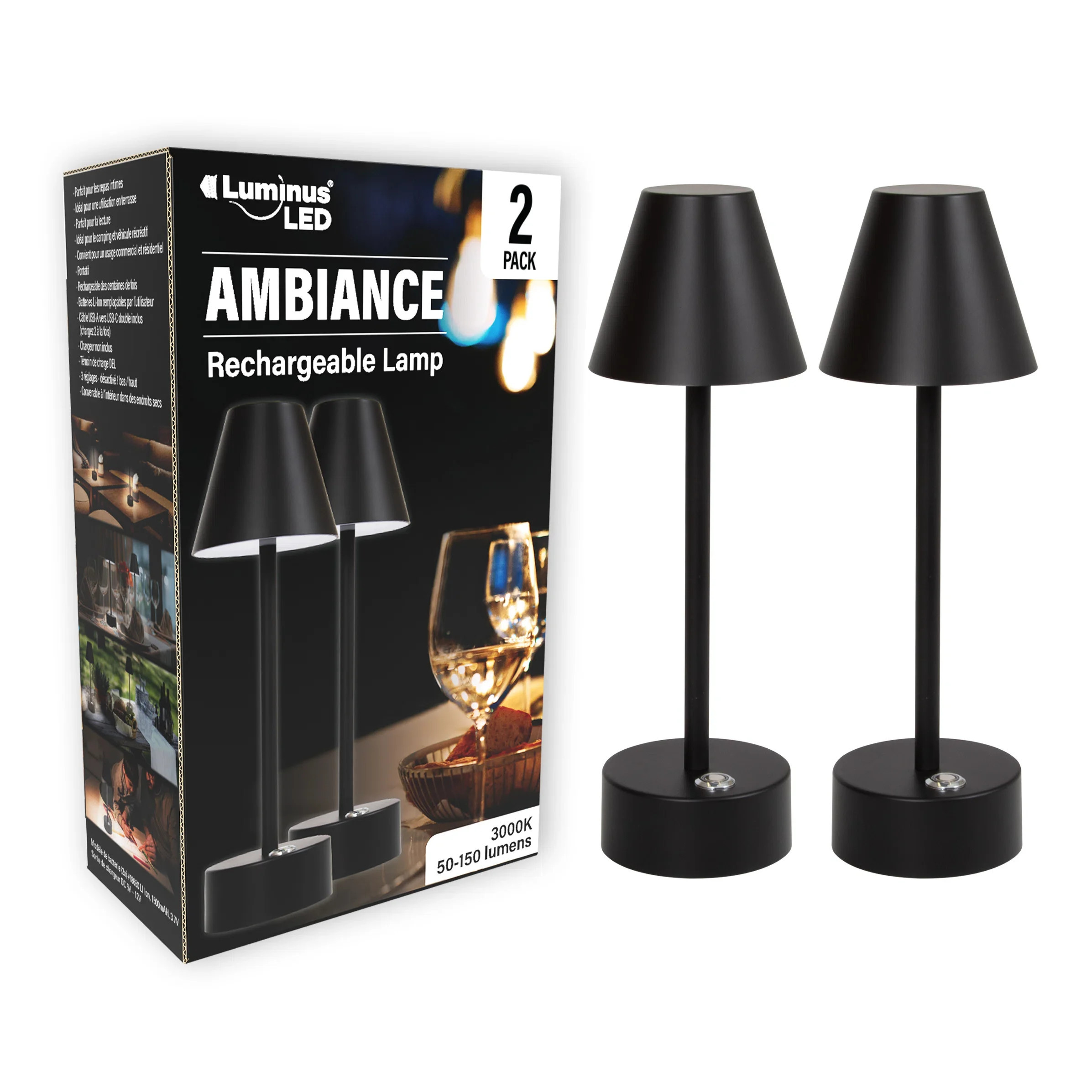 Luminus Metal USB Desk Lamp (Set of 2) | Wayfair North America